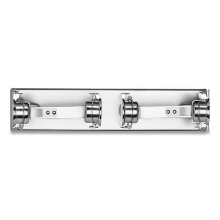 San Jamar Locking Toilet Tissue Dispenser, 12 3/8 x 4 1/2 x 2 3/4, Chrome R260XC